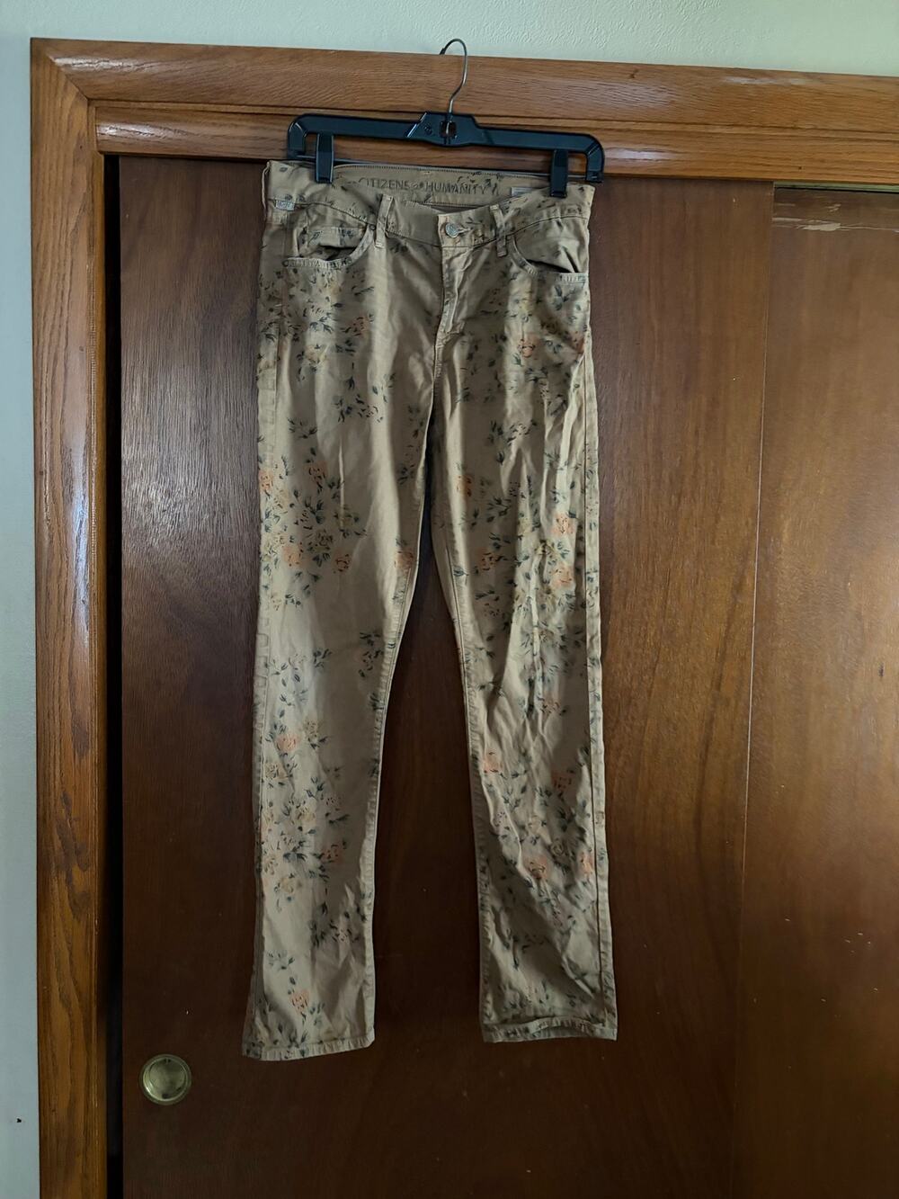 Citizens of Humanity Mandy Floral Print Skinny Jeans High Rise Size 27 Coquette